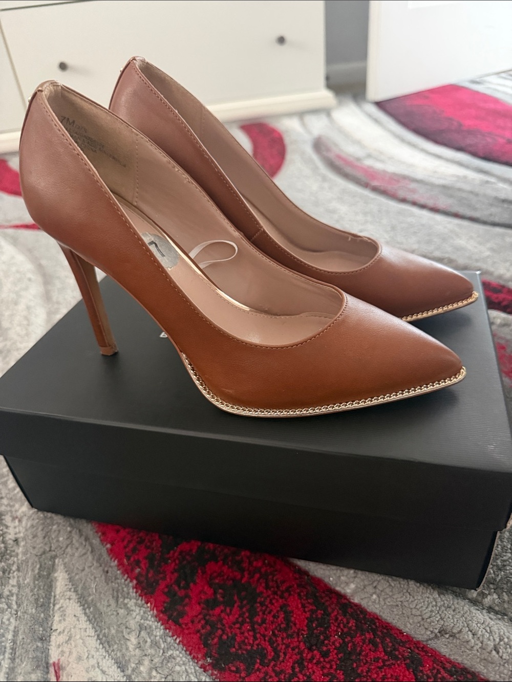 Classic Brown Pointed-Toe Stiletto Pumps